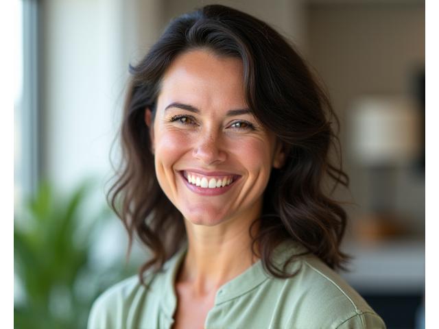 Dr. Amelia Thornwell, certified nutritionist and founder of Veridian Bloom, smiling confidently